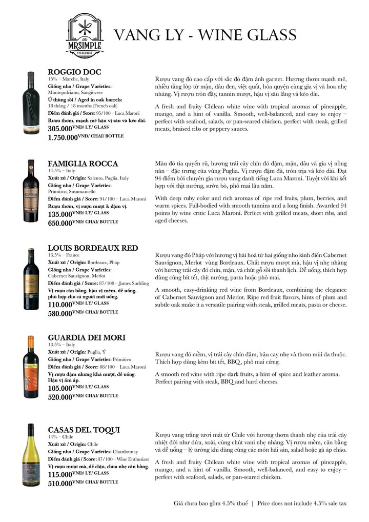 Menu đồ uốngme 4