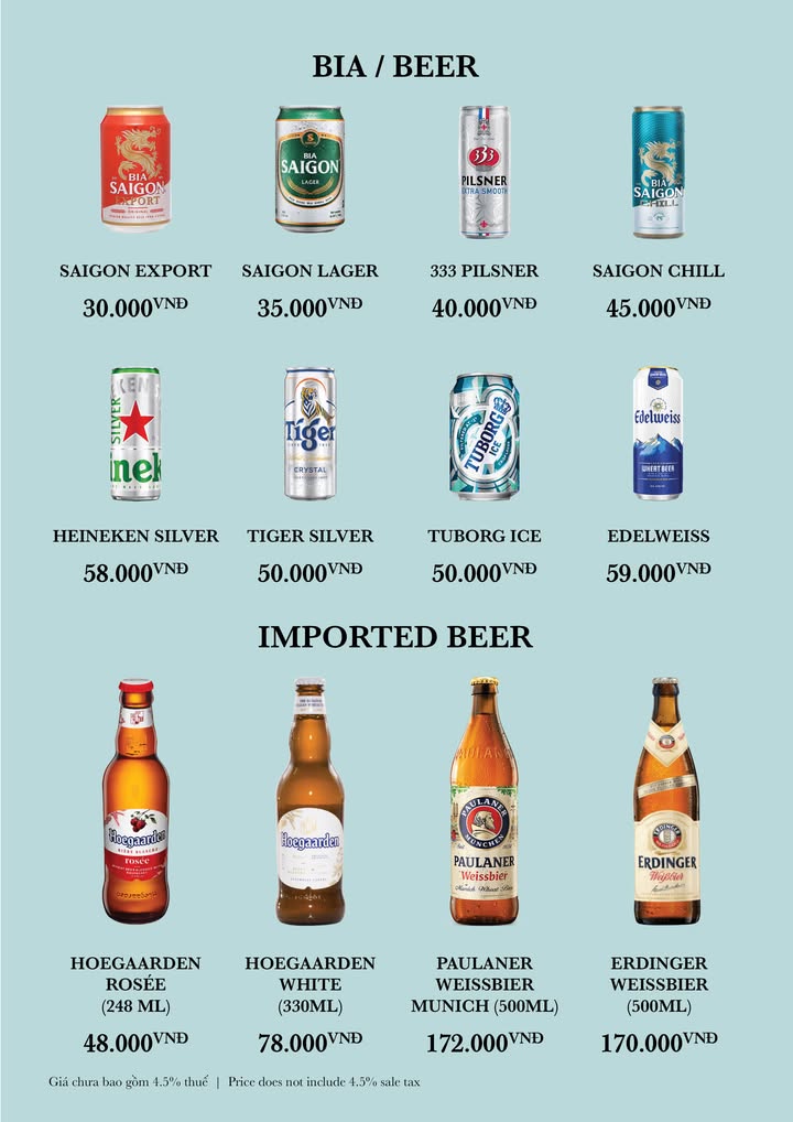 menu nước uống 2